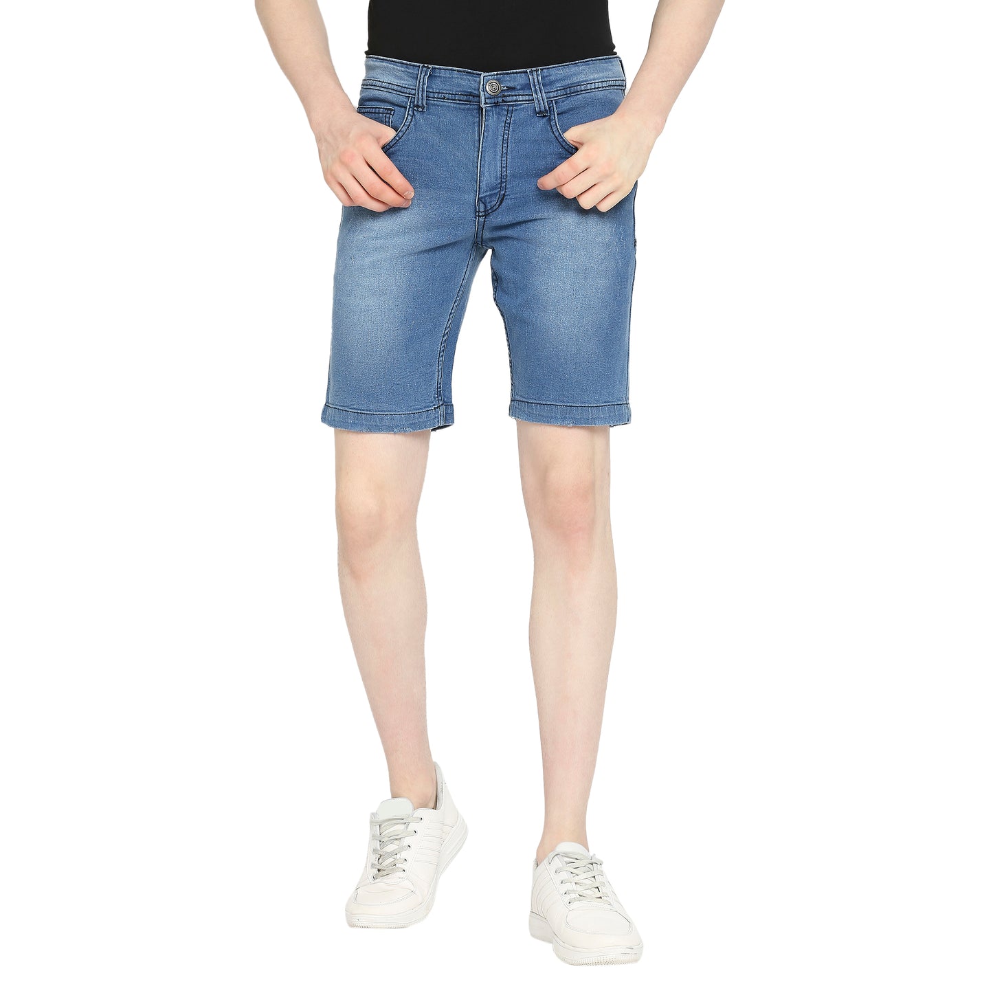 TCI Men’s Light Blue Denim Shorts - Regular Fit (Sizes 28 to 38)