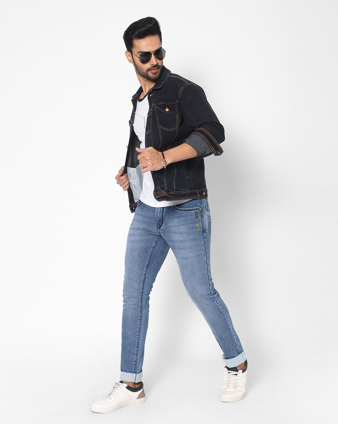 Carbon Black Denim Jacket - Main Image