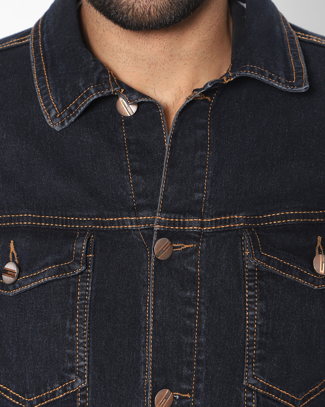 Carbon Black Denim Jacket