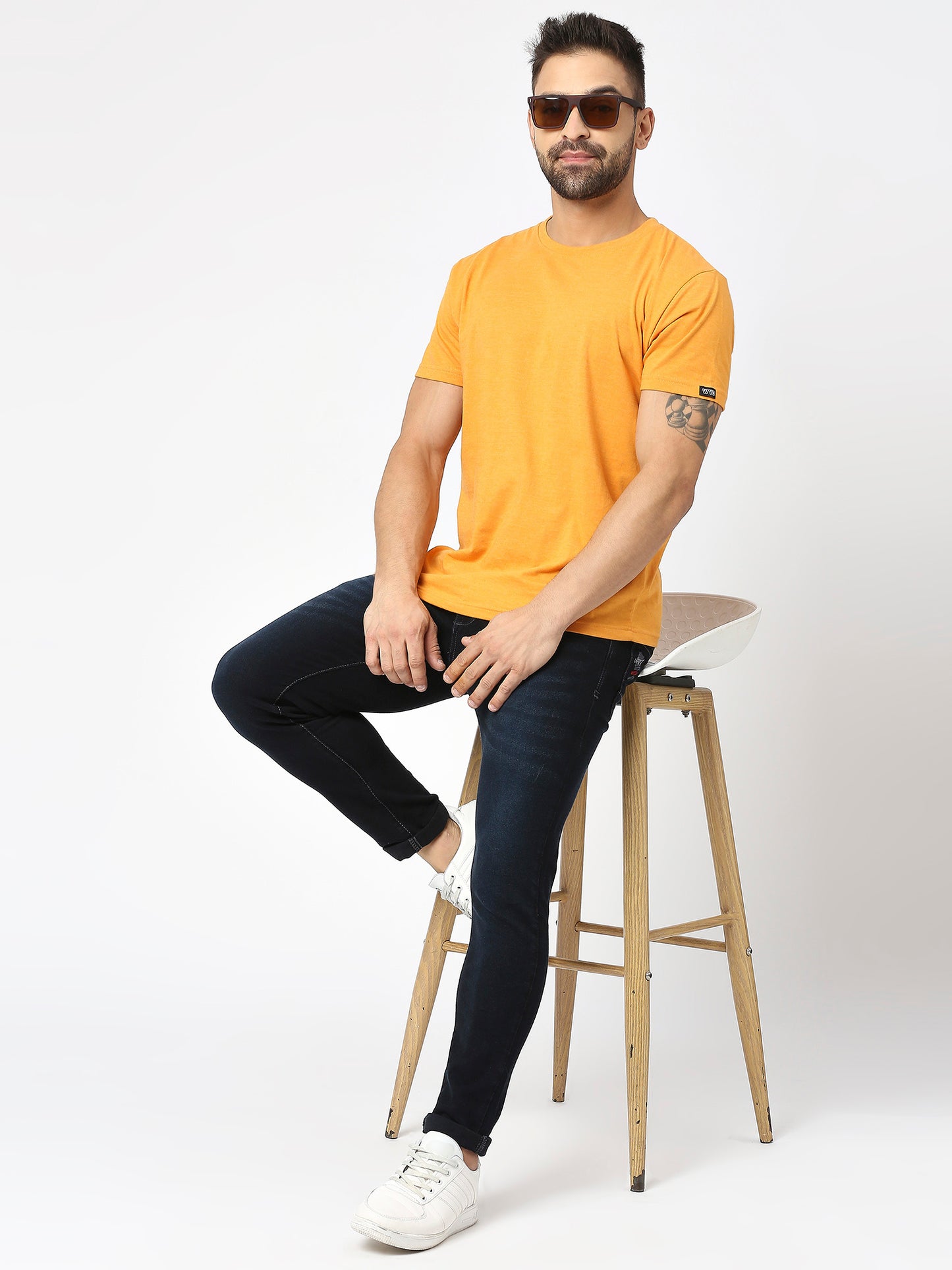 True Colors of India®️ (TCI) Men's slim fit carbon blue stretchable jeans pant