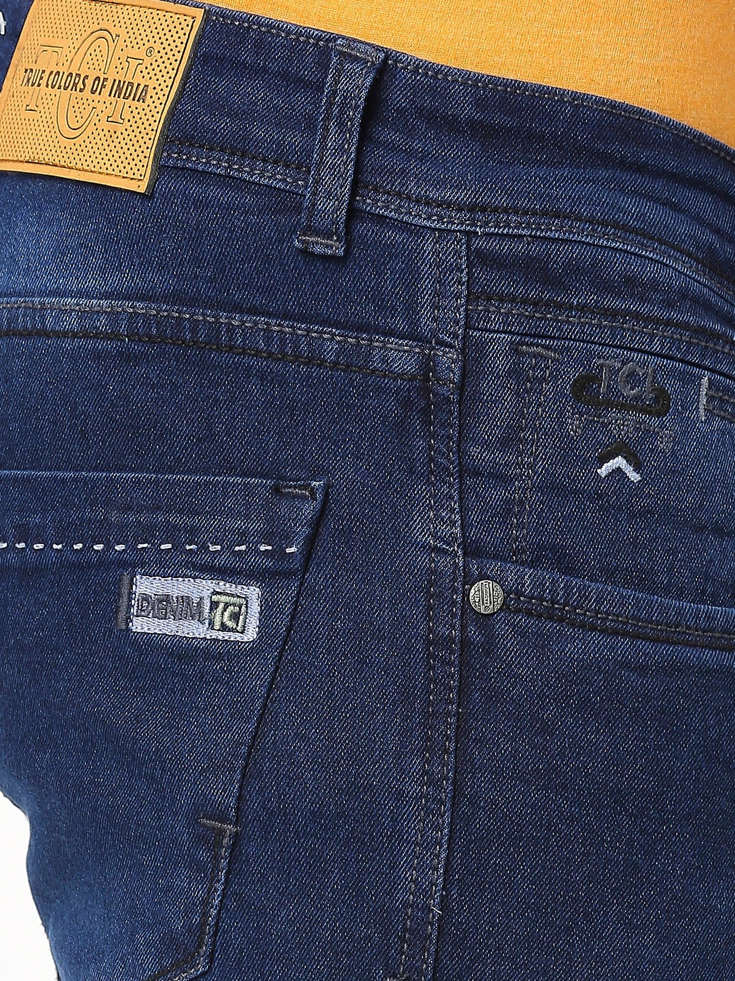 True Colors of India®️ (TCI) Men's slim fit Mid blue stretchable jeans pant
