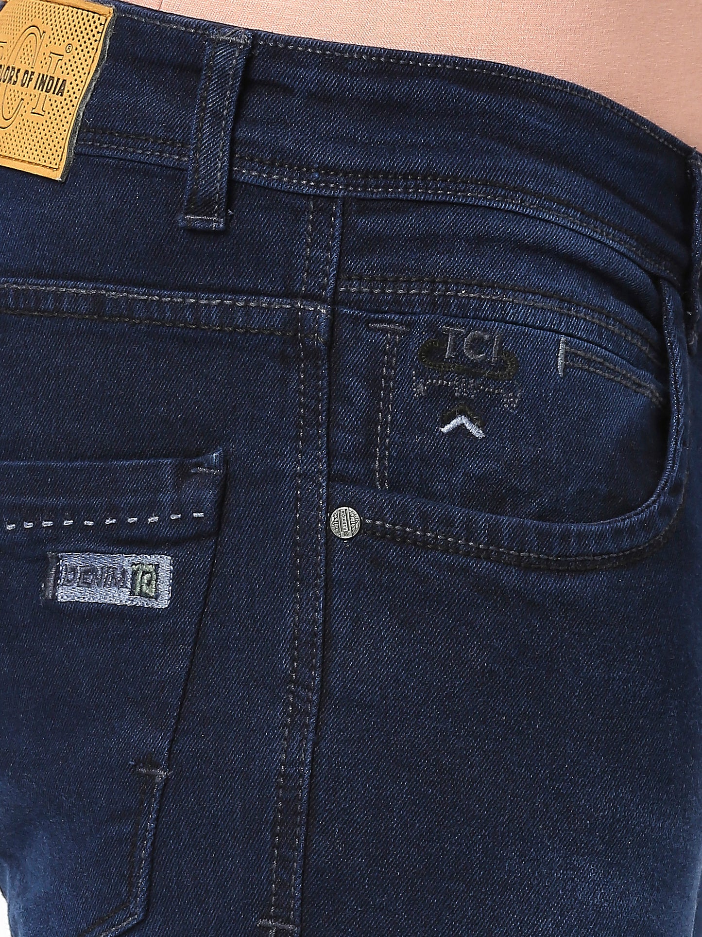 True Colors of India®️ (TCI) Men's slim fit Indigo blue stretchable jeans pant