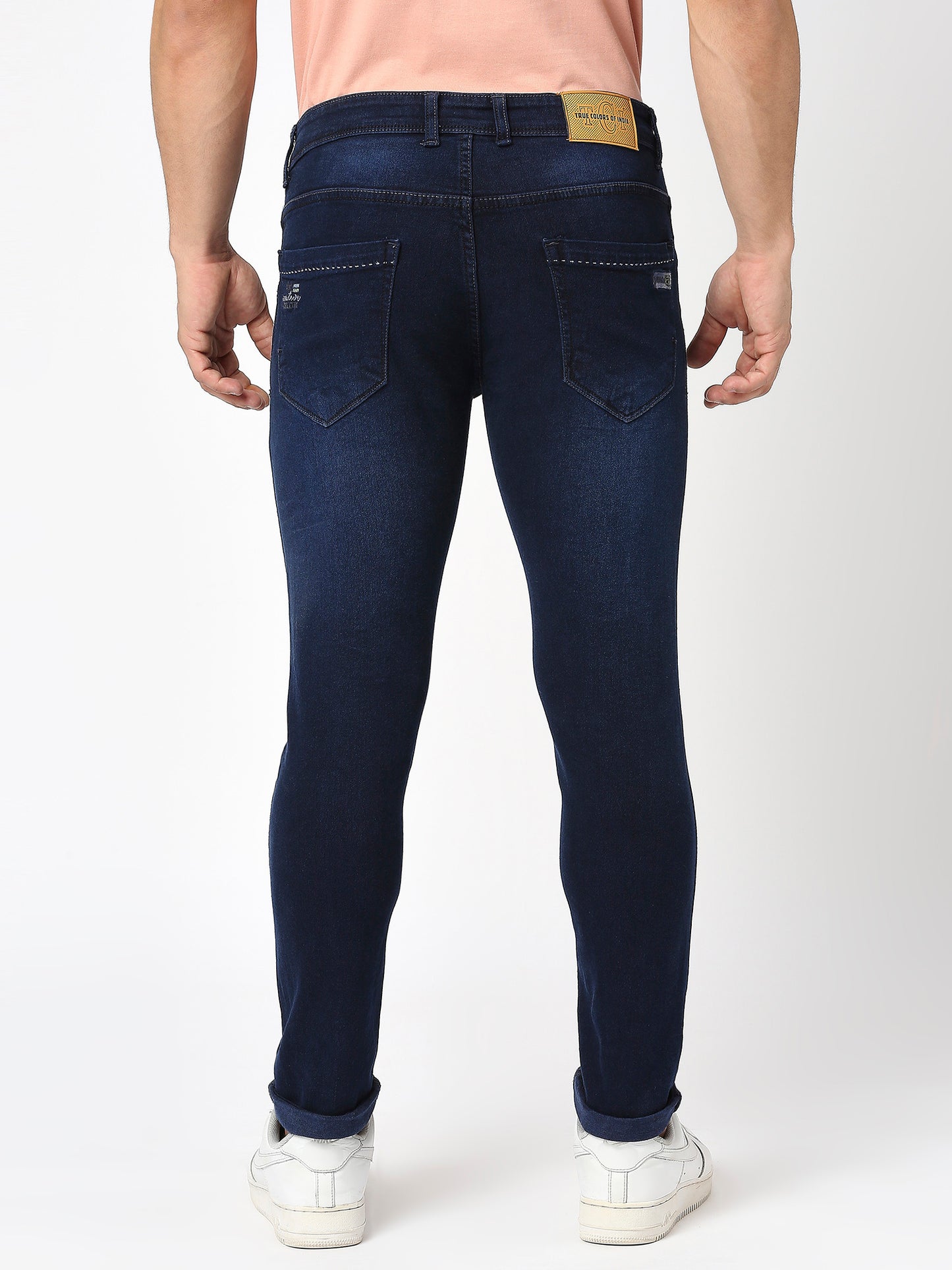 True Colors of India®️ (TCI) Men's slim fit Indigo blue stretchable jeans pant