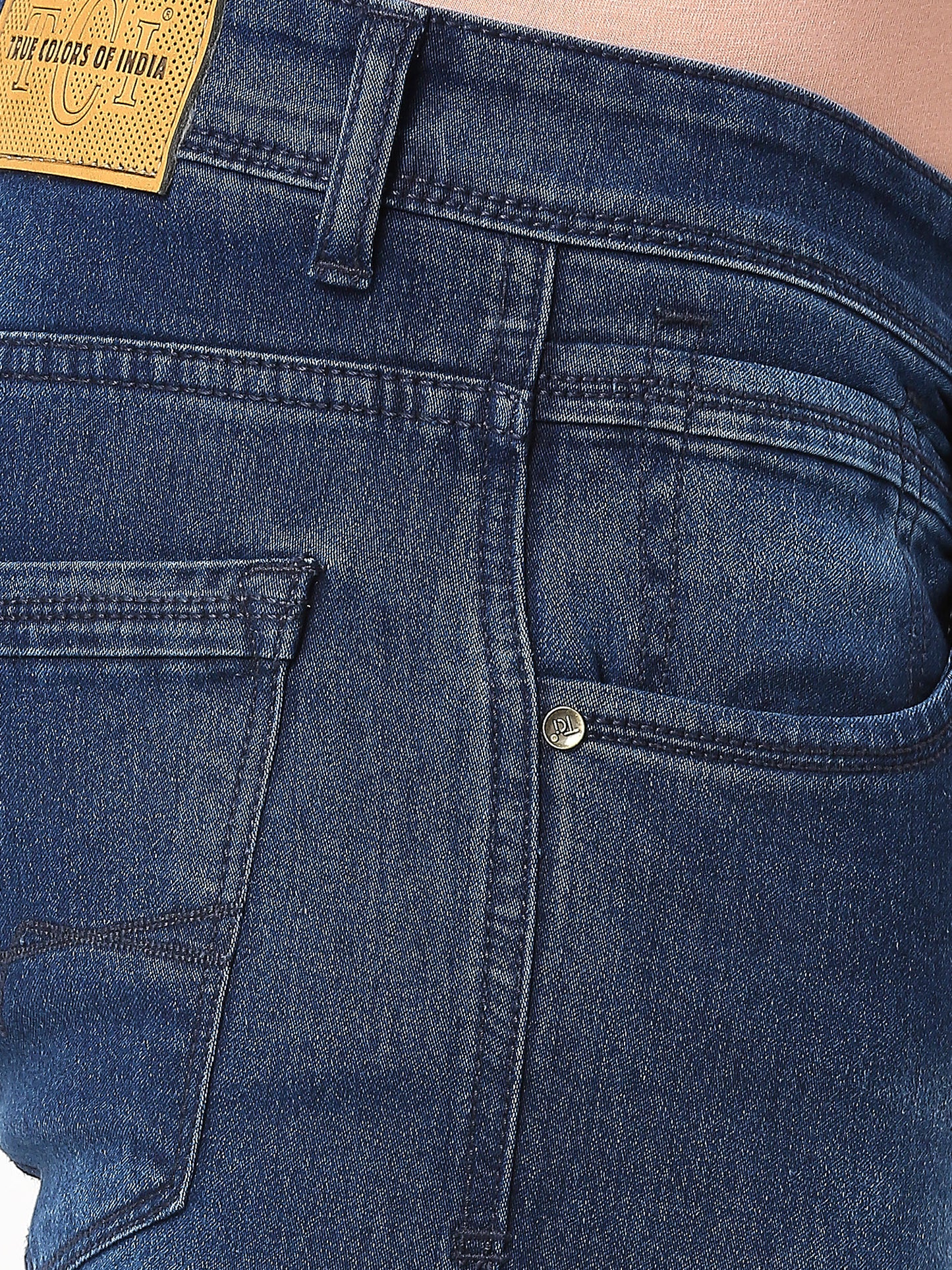 True Colors of India®️ (TCI) Men's slim fit Indigo blue stretchable jeans pant