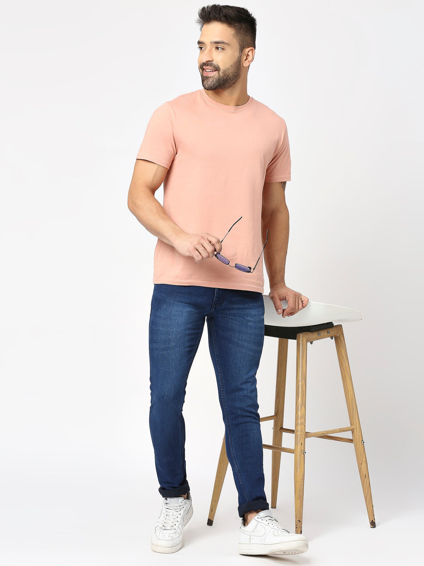 True Colors of India®️ (TCI) Men's slim fit Indigo blue stretchable jeans pant