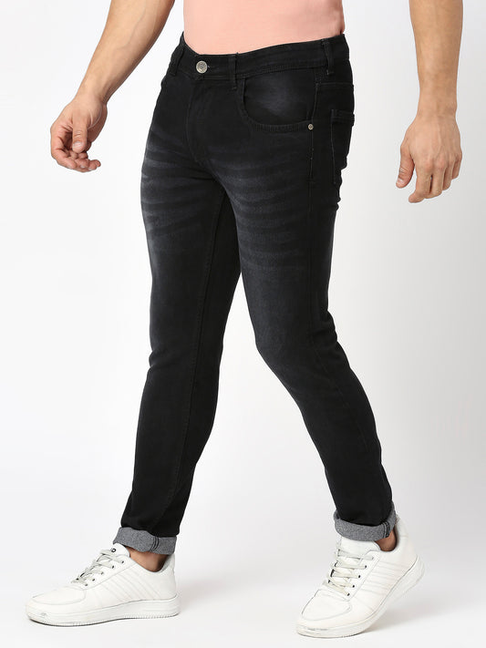 True Colors of India®️ (TCI) Men's slim fit Silky blue stretchable jeans pant