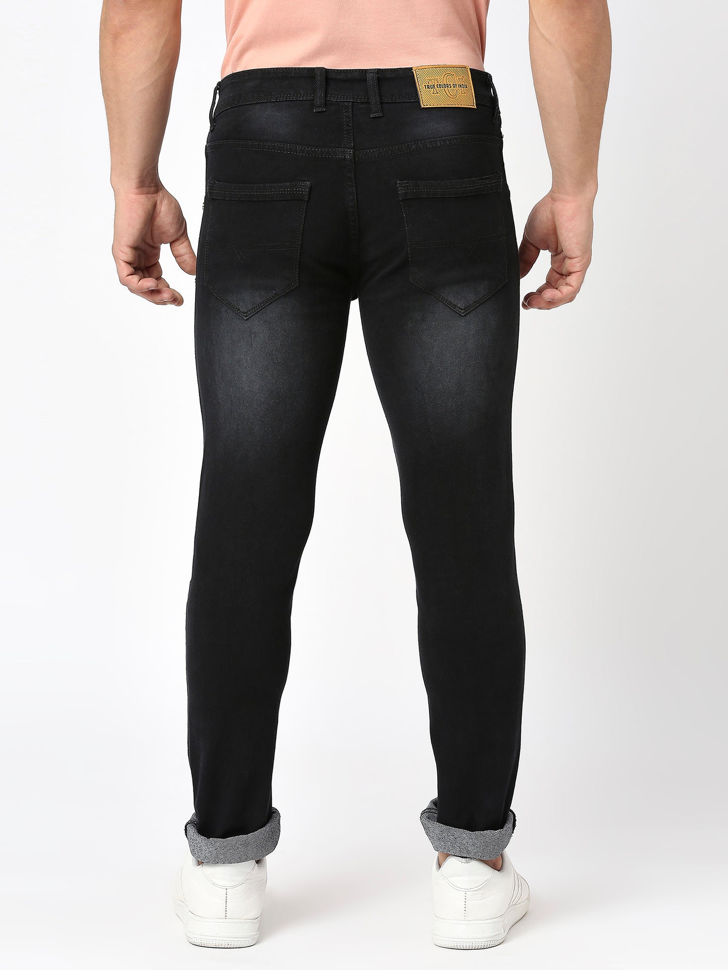 True Colors of India®️ (TCI) Men's slim fit Silky blue stretchable jeans pant