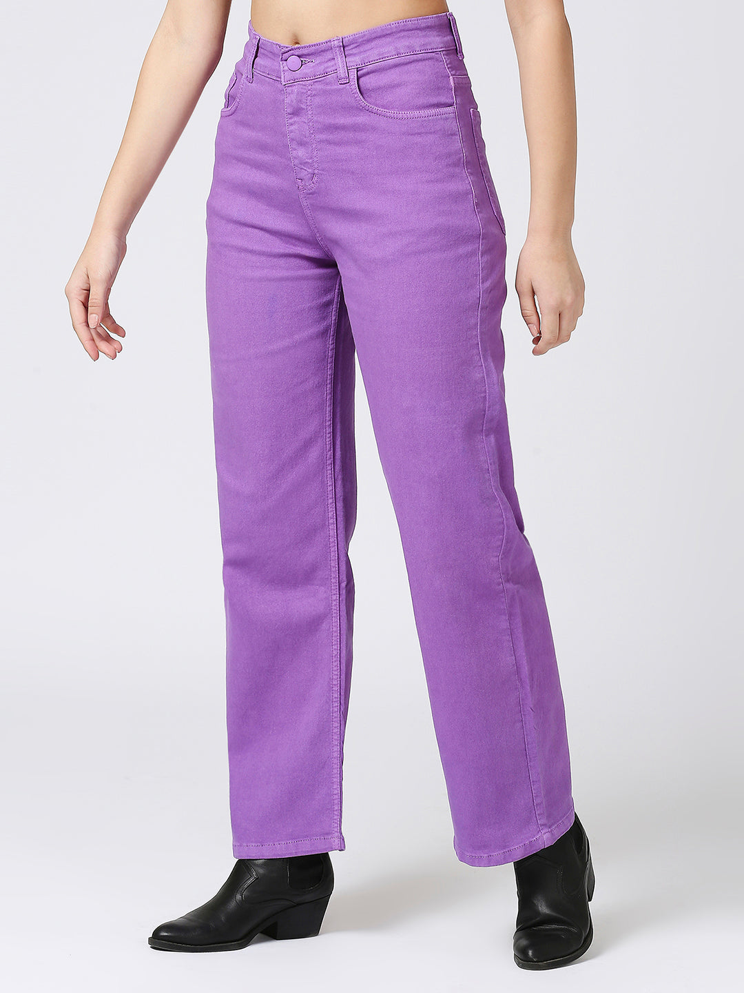 Cefalu High Waist Wide Leg Jeans