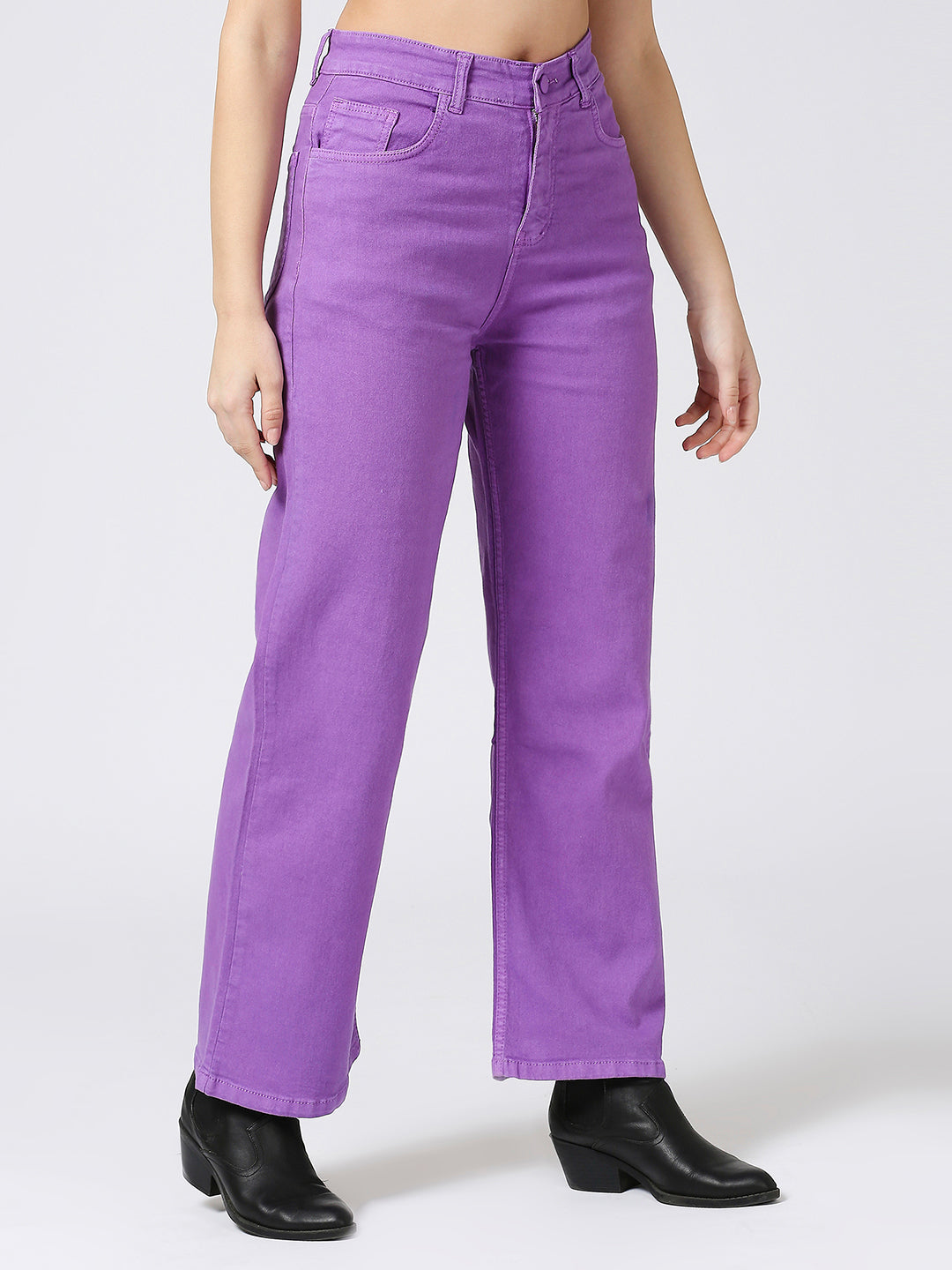 Cefalu High Waist Wide Leg Jeans
