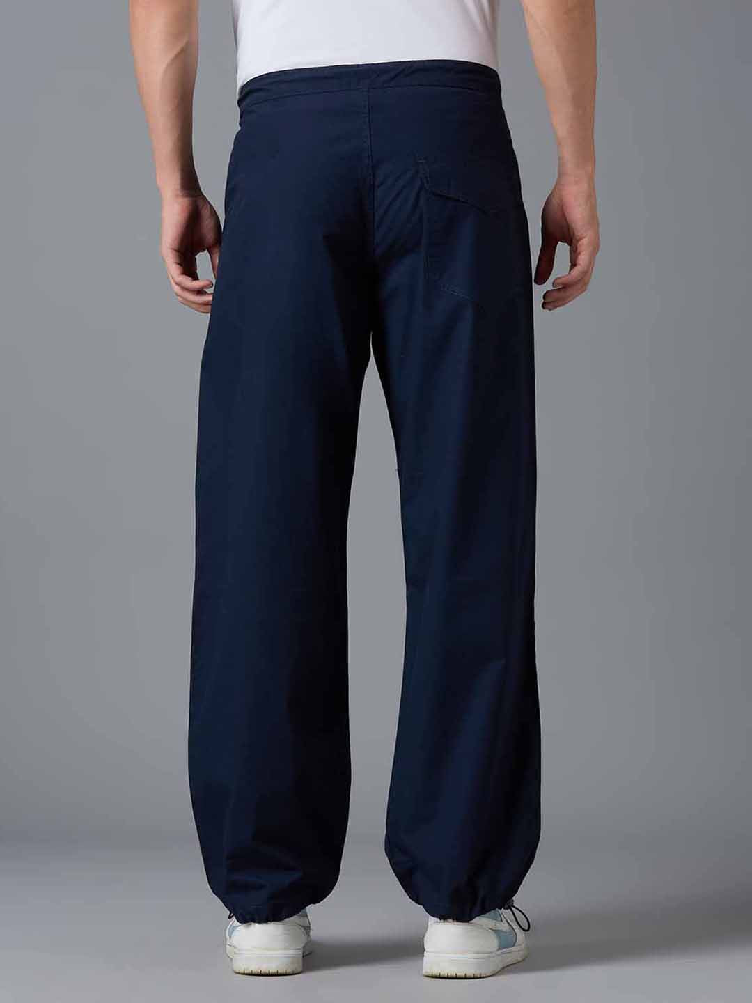 TCI Men Blue Parachute Pants