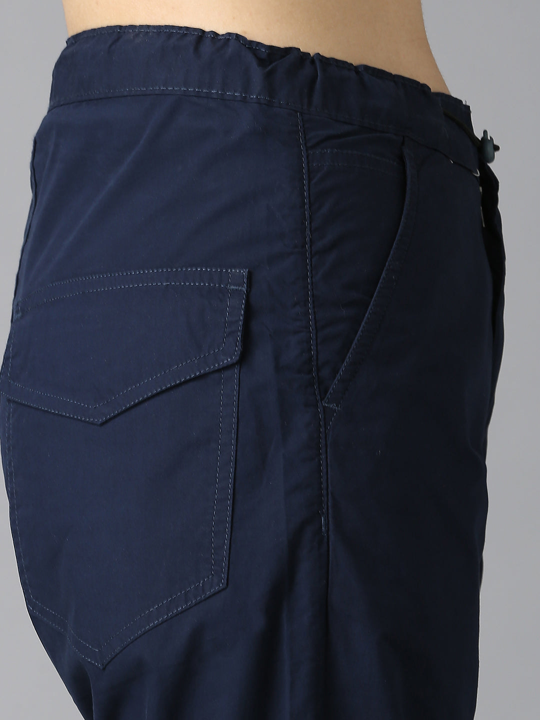 Cefalu Women Blue Parachute Pants