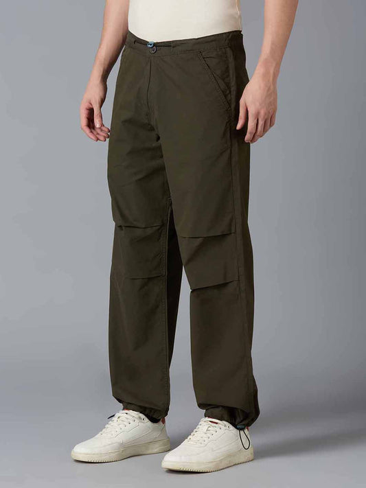 TCI Men Military Green Parachute Pants