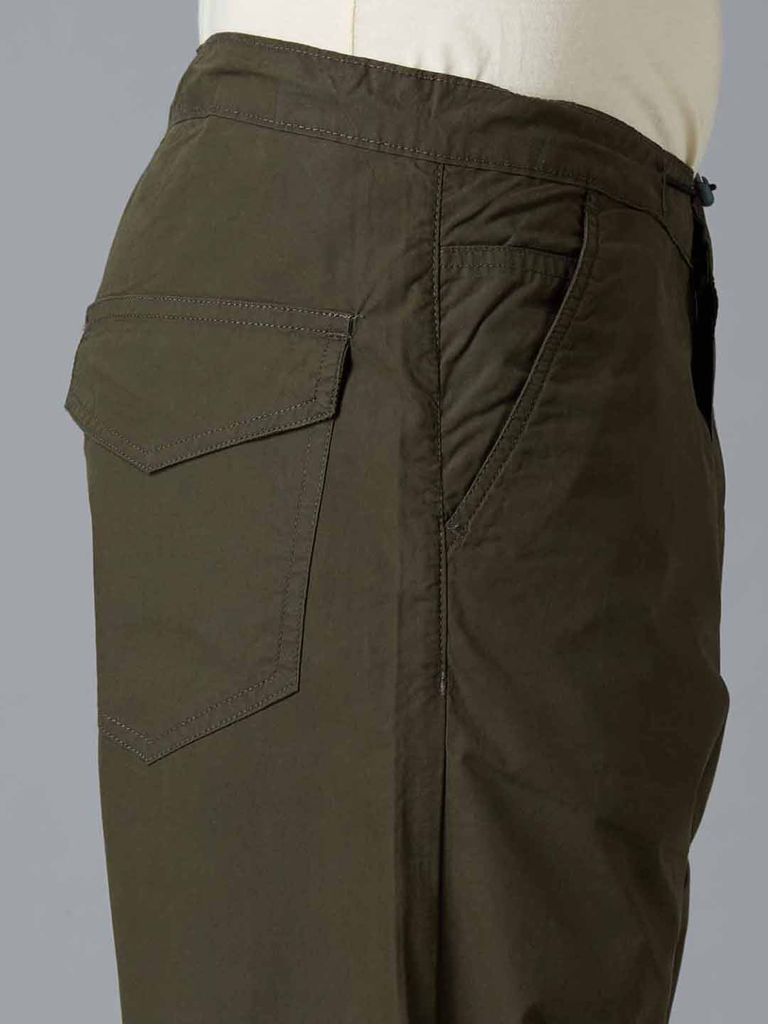 TCI Men Military Green Parachute Pants