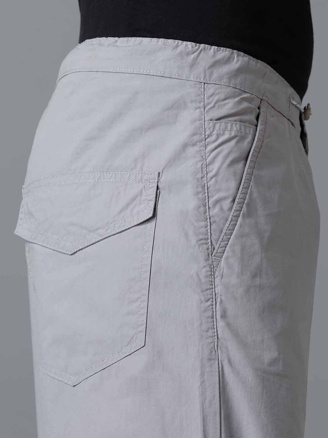 TCI Men Light Grey Parachute Pants