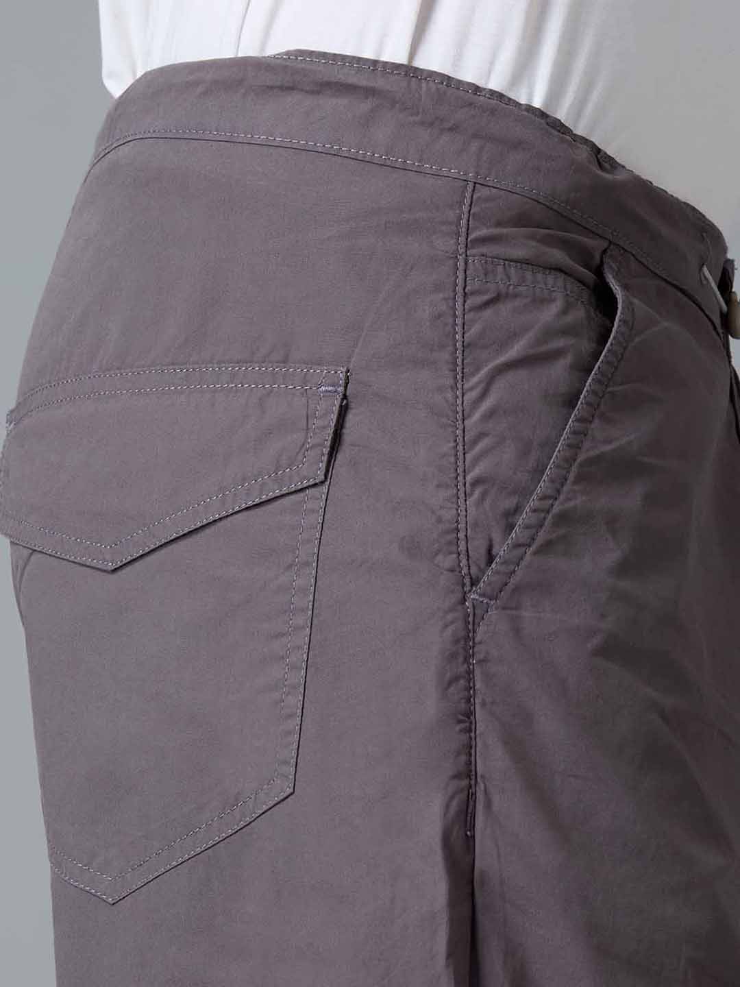 TCI Men Dark Grey Parachute Pants