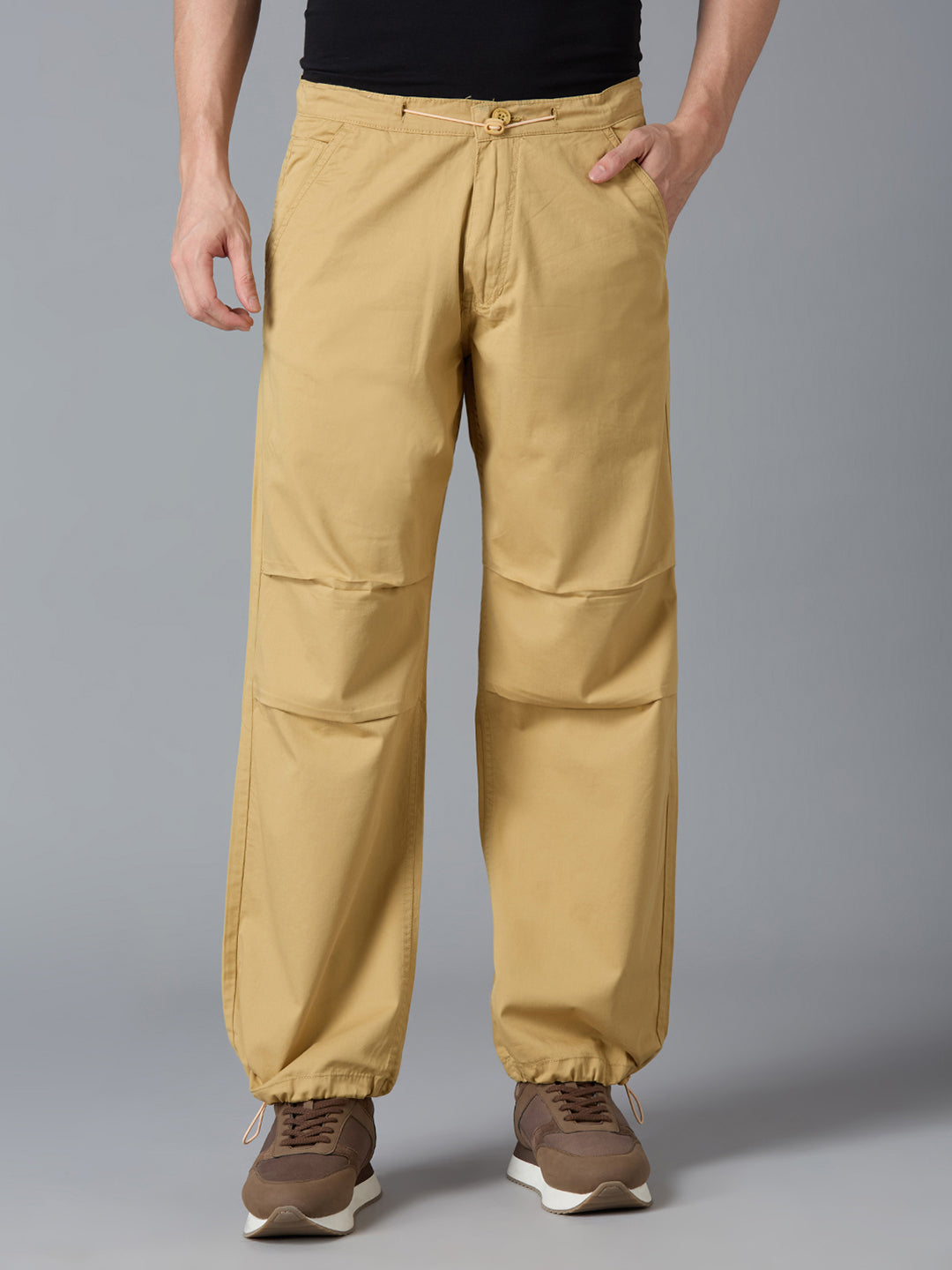 TCI Men Khaki Parachute Pants