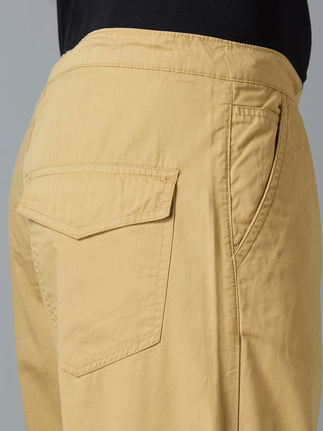TCI Men Khaki Parachute Pants