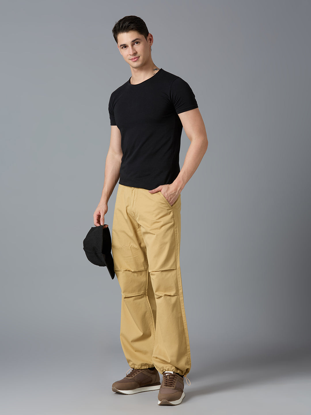 TCI Men Khaki Parachute Pants