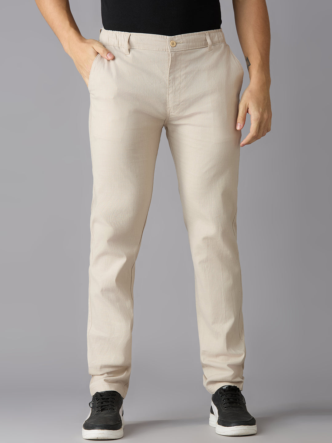 TCI Men Cream Traveller Pants