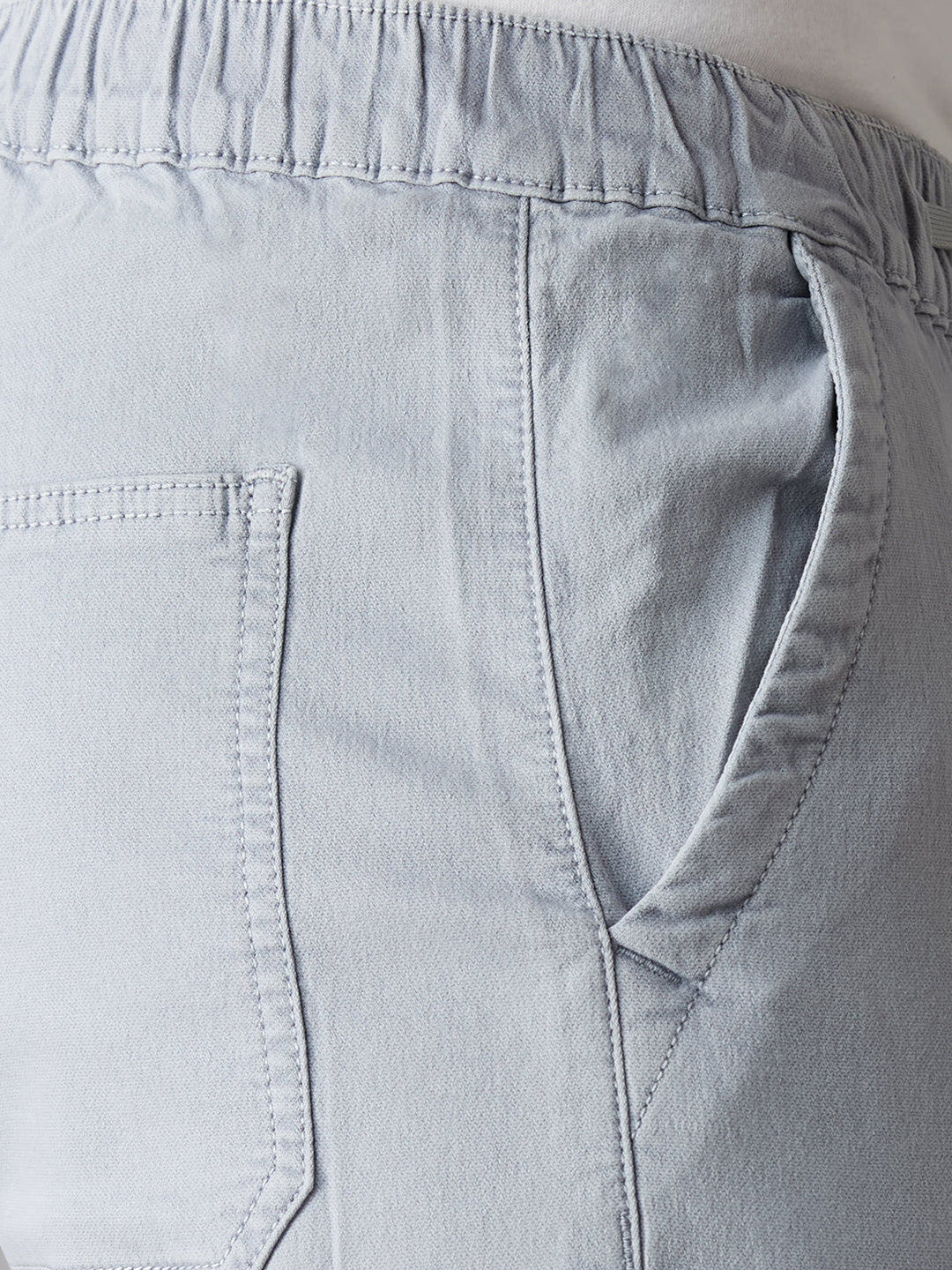 TCI Men Grey Cargo Pants