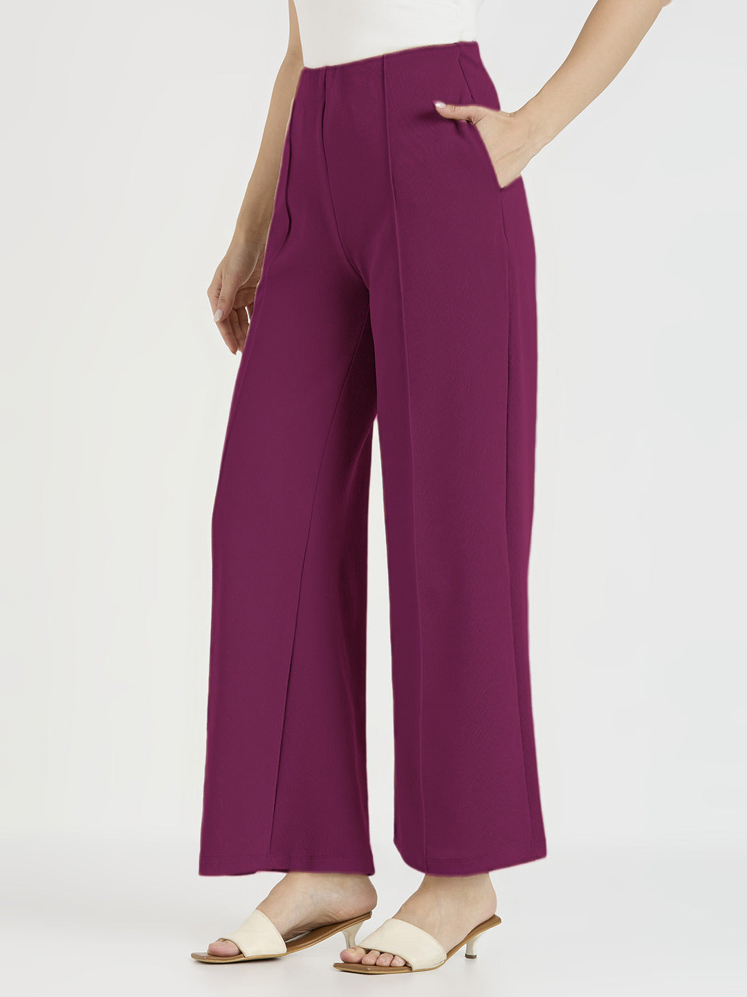 Cefalu Women Wine Valentino Trousers