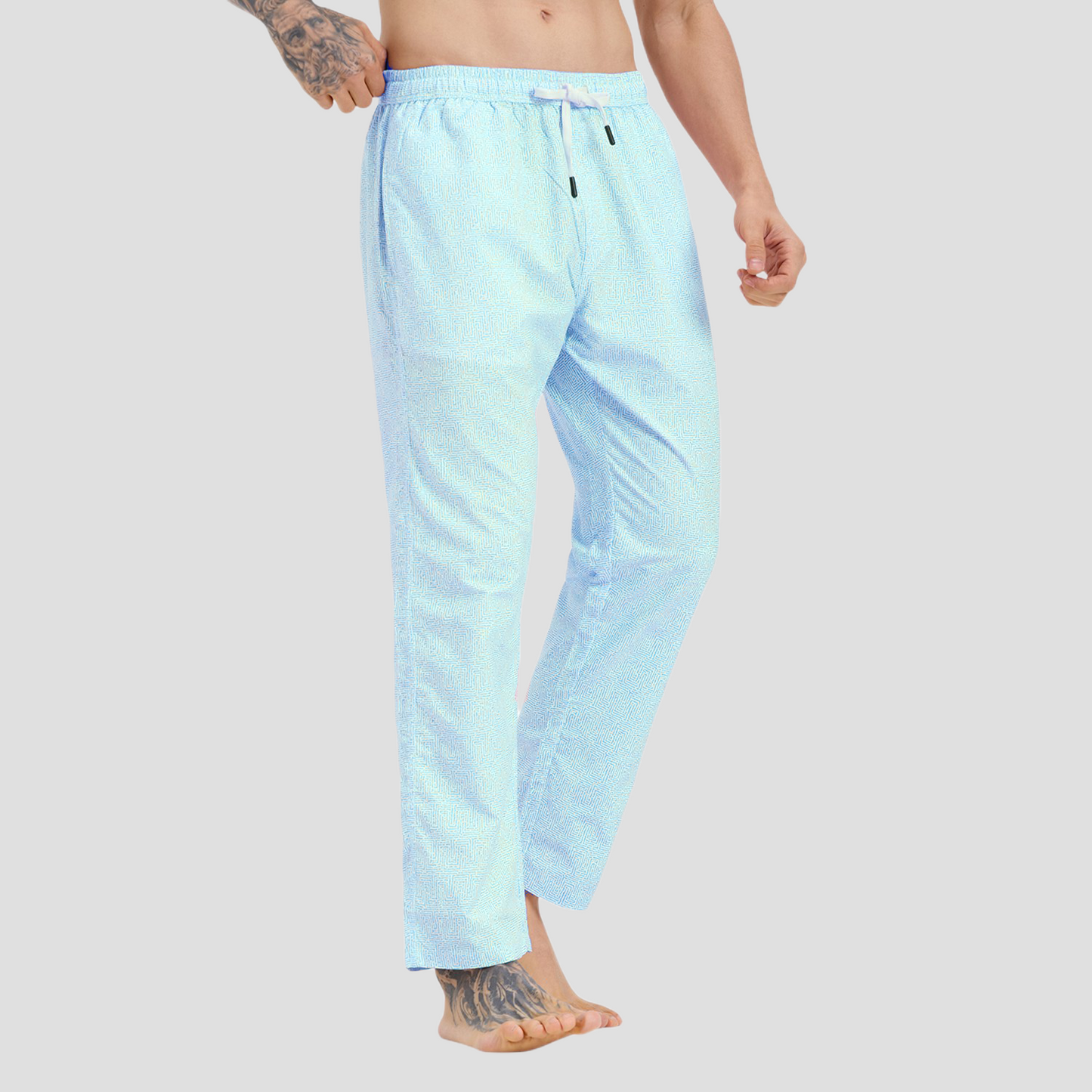 TCI Men Sky Blue Pyjamas