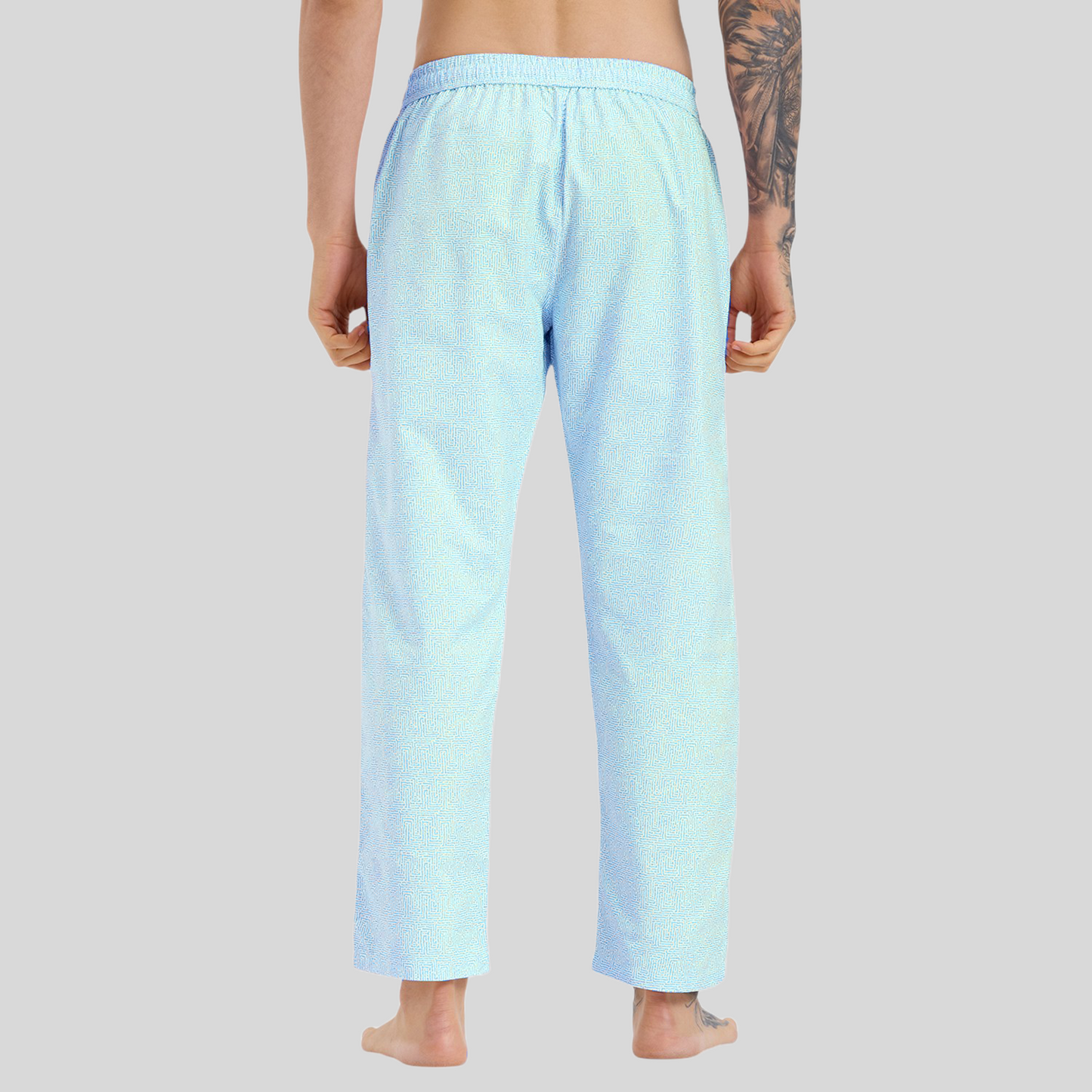 TCI Men Sky Blue Pyjamas