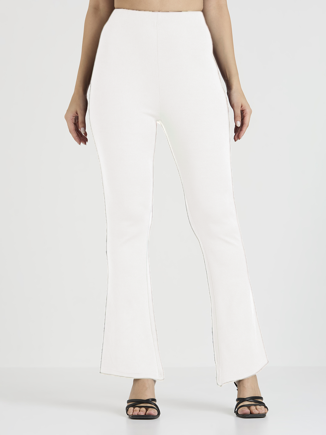 Cefalu Women White Flared Pants