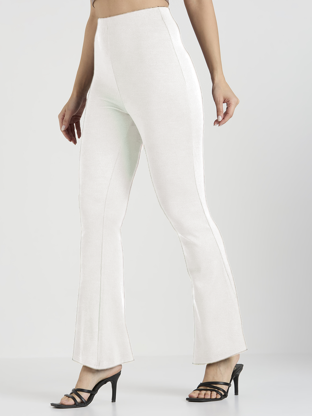 Cefalu Women White Flared Pants