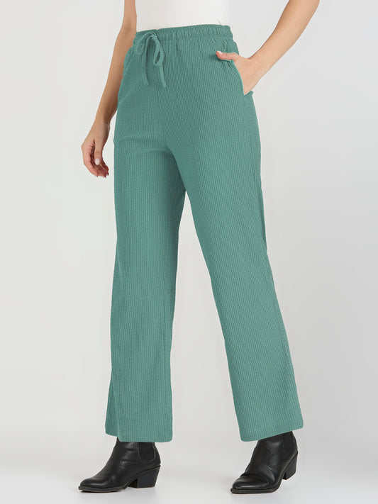 CEFALU Women’s Muscara Lycra Comfort-Fit Pyjama with Side Seam Pockets & Adjustable Waist