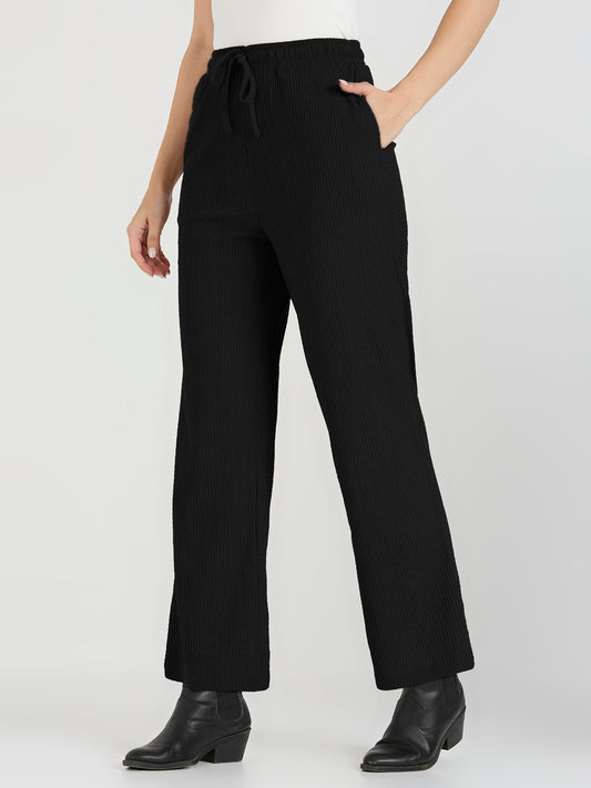 CEFALU Women’s Muscara Lycra Comfort-Fit Pyjama with Side Seam Pockets & Adjustable Waist