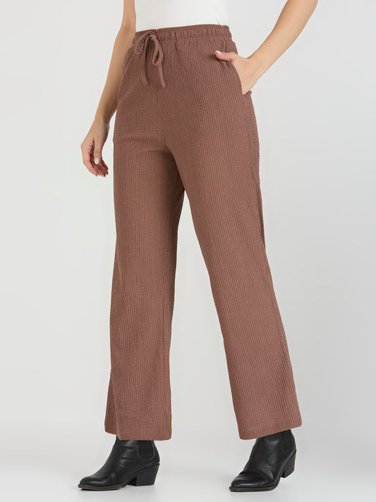 CEFALU Women’s Muscara Lycra Comfort-Fit Pyjama with Side Seam Pockets & Adjustable Waist