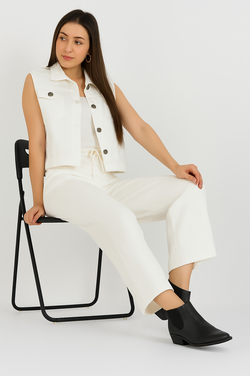 CEFALU Women’s Muscara Lycra Comfort-Fit Pyjama with Side Seam Pockets & Adjustable Waist