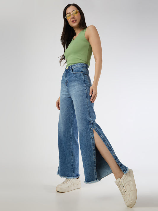 Cefalu side slit jeans modern-retro