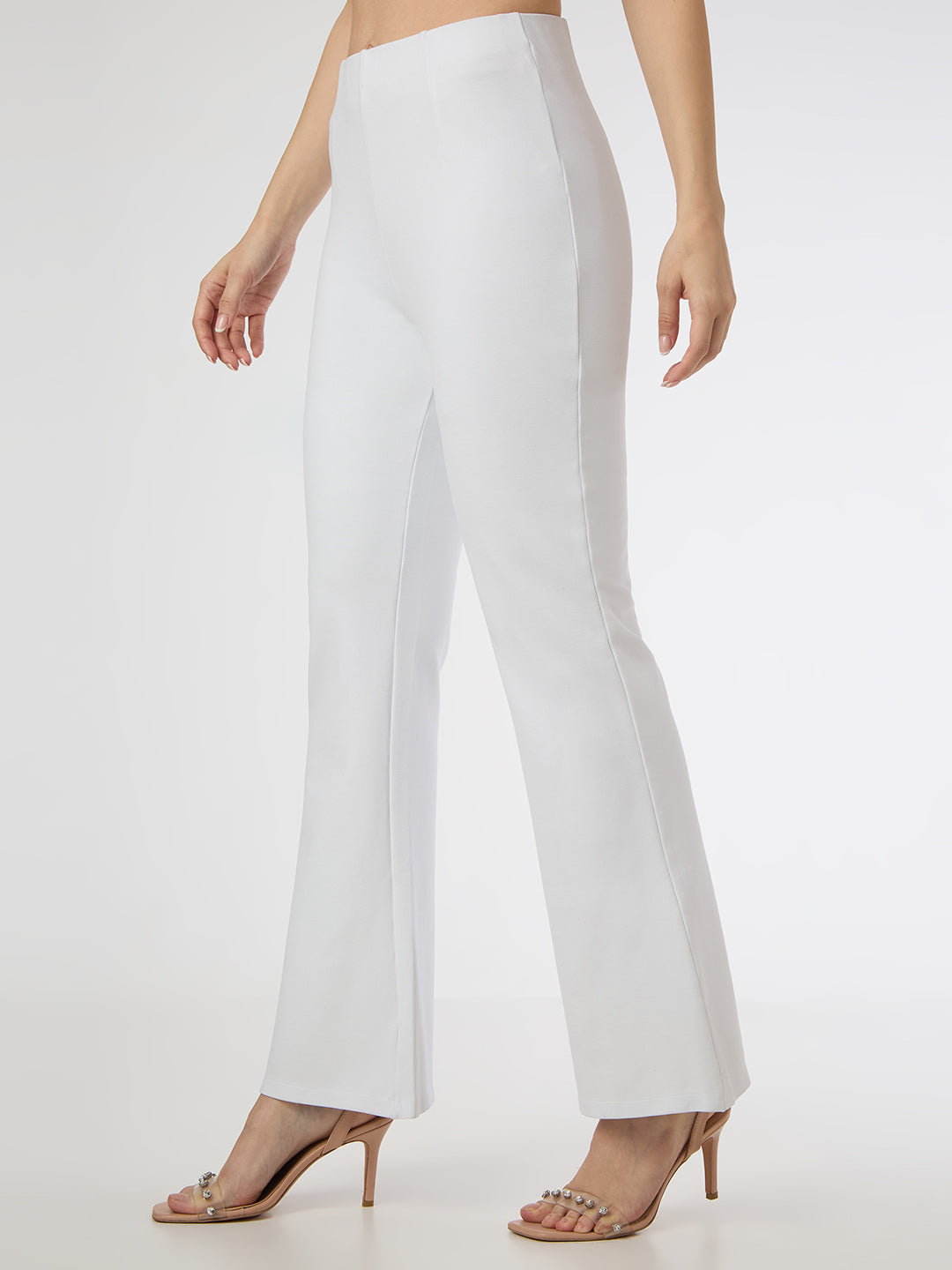 CEFALU Women's Flared Pant In White