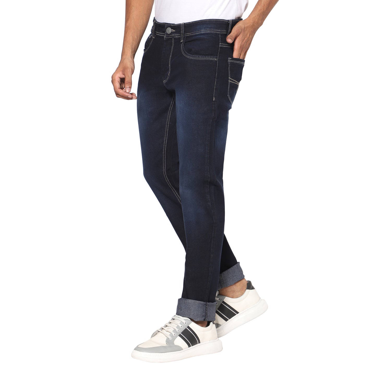 TCI Men’s Dark Blue Jeans - Slim Fit (Sizes 28 to 38)