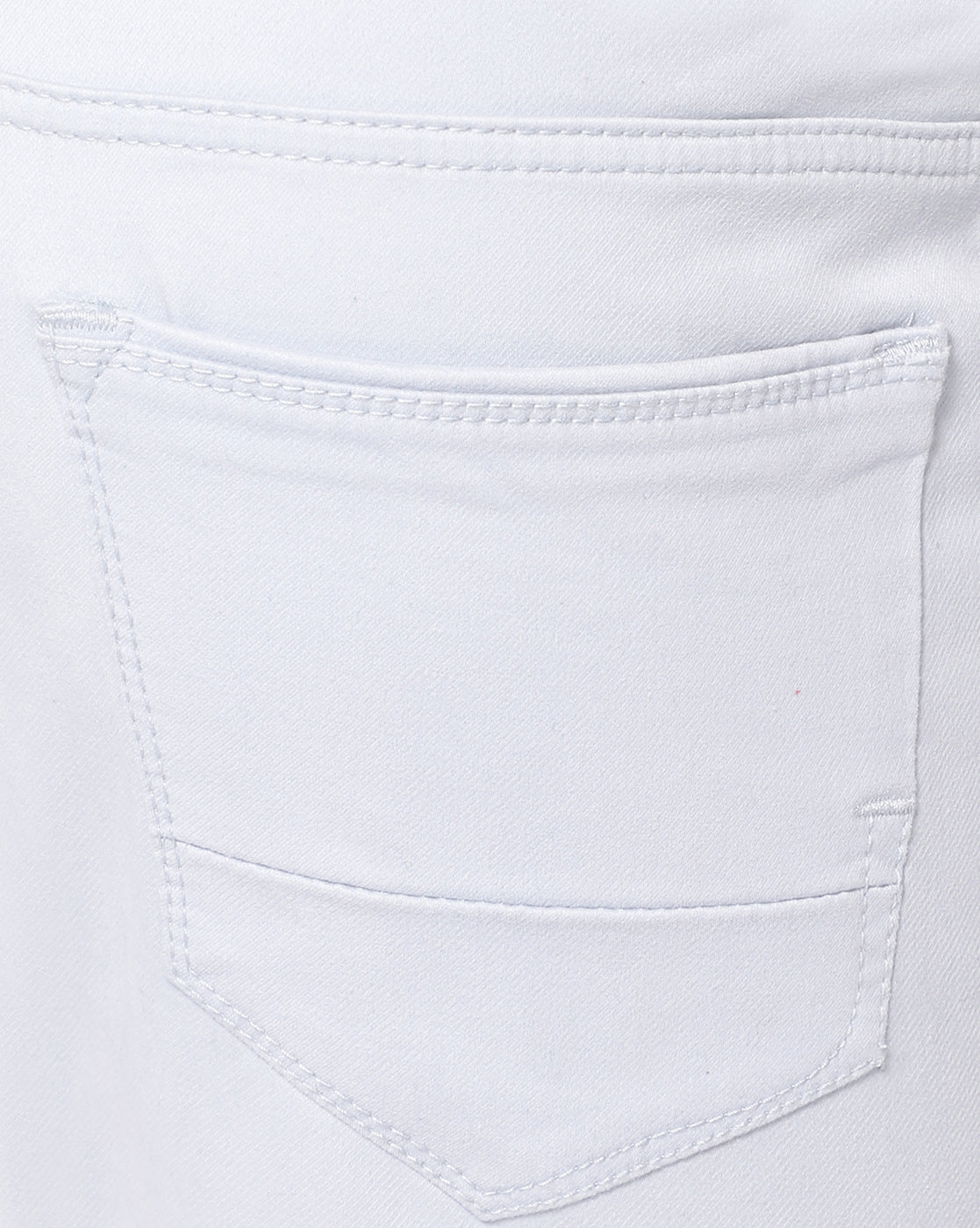 Close-Up of TCI Men's Light Lavender Stretchable Knit Cotton Jeans Fabric
