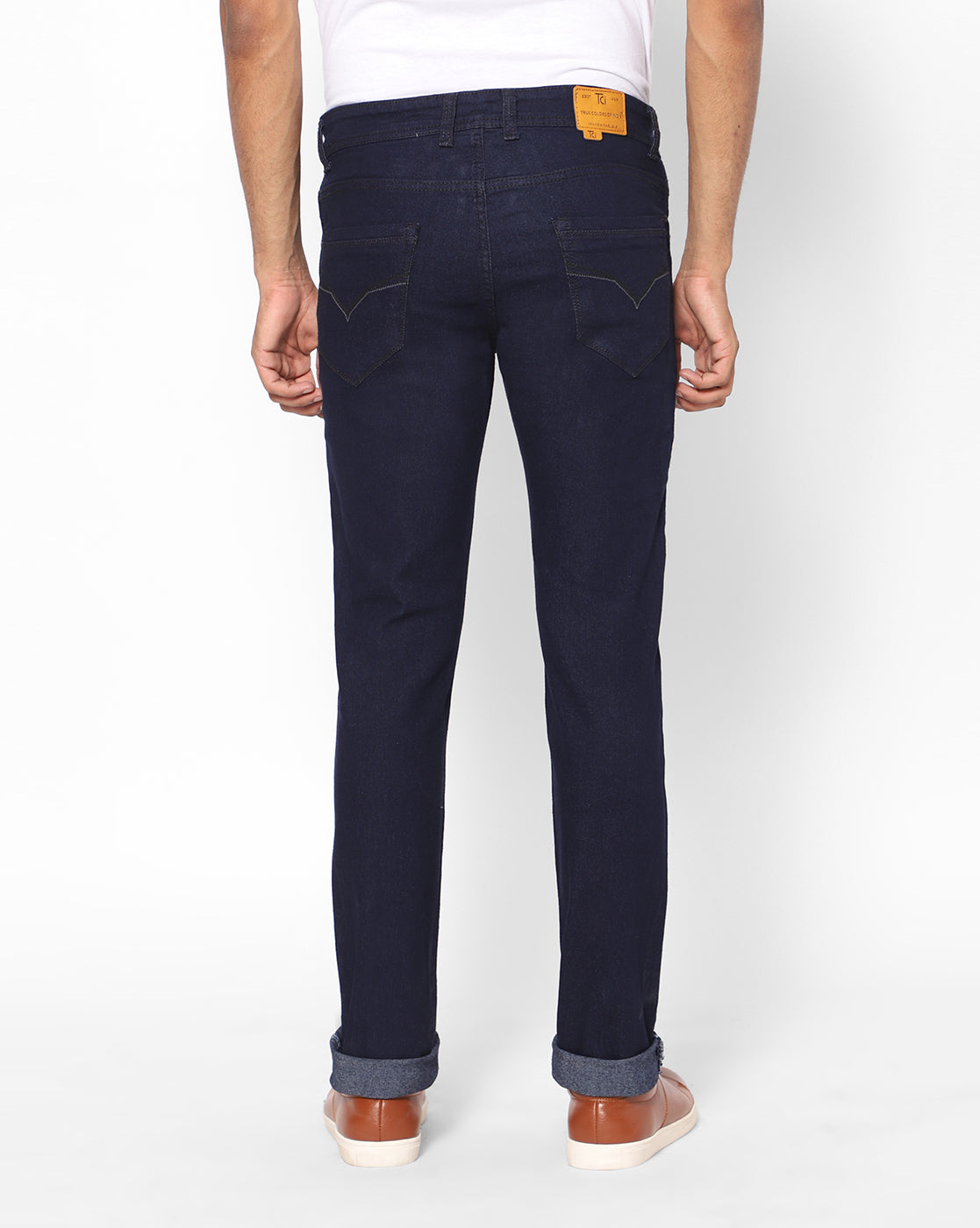 True Colors of India®️ (TCI) Men Dark Blue Regular Cotton Jeans