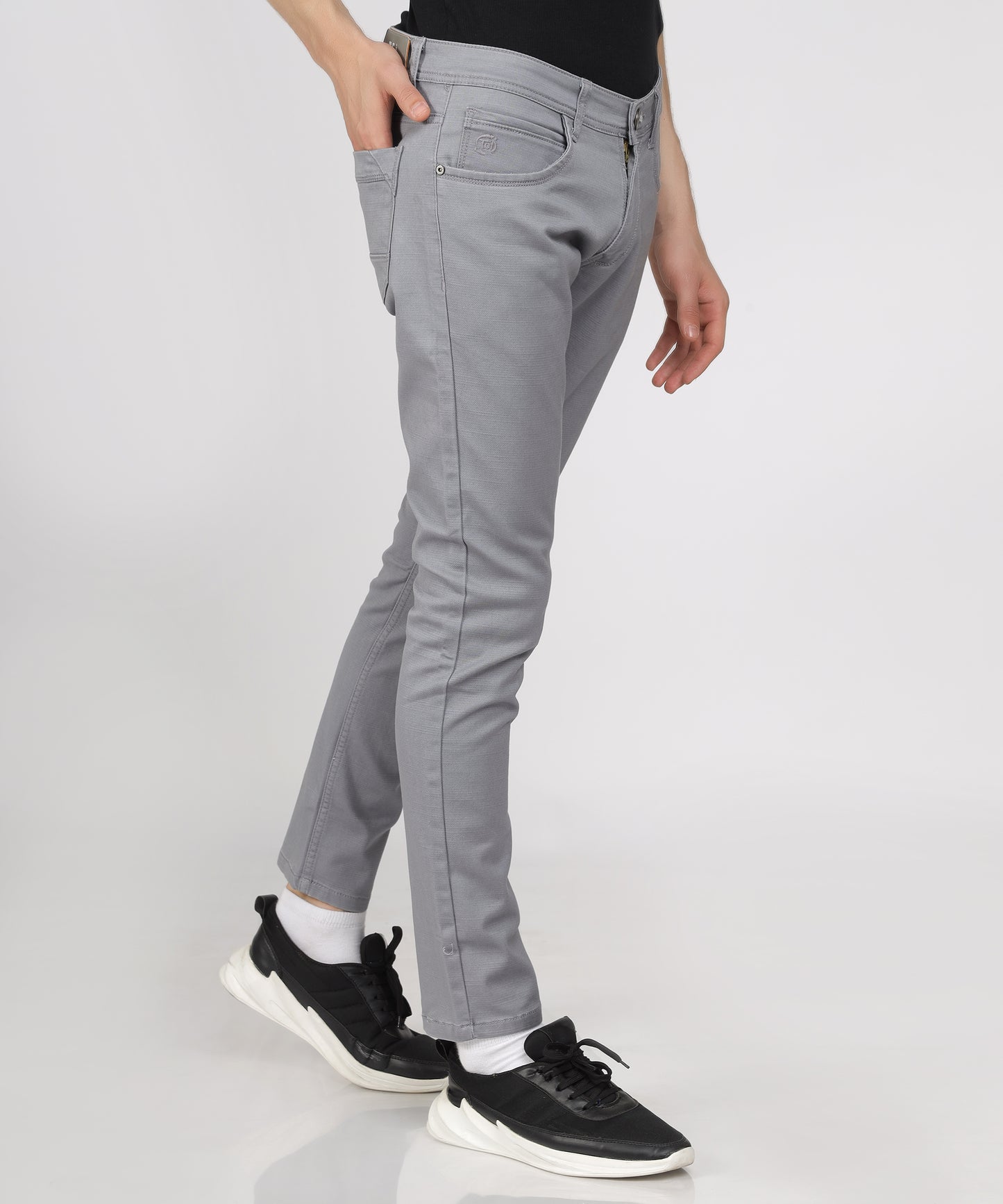 Straight leg design of TCI Men’s Trousers for a classic look.