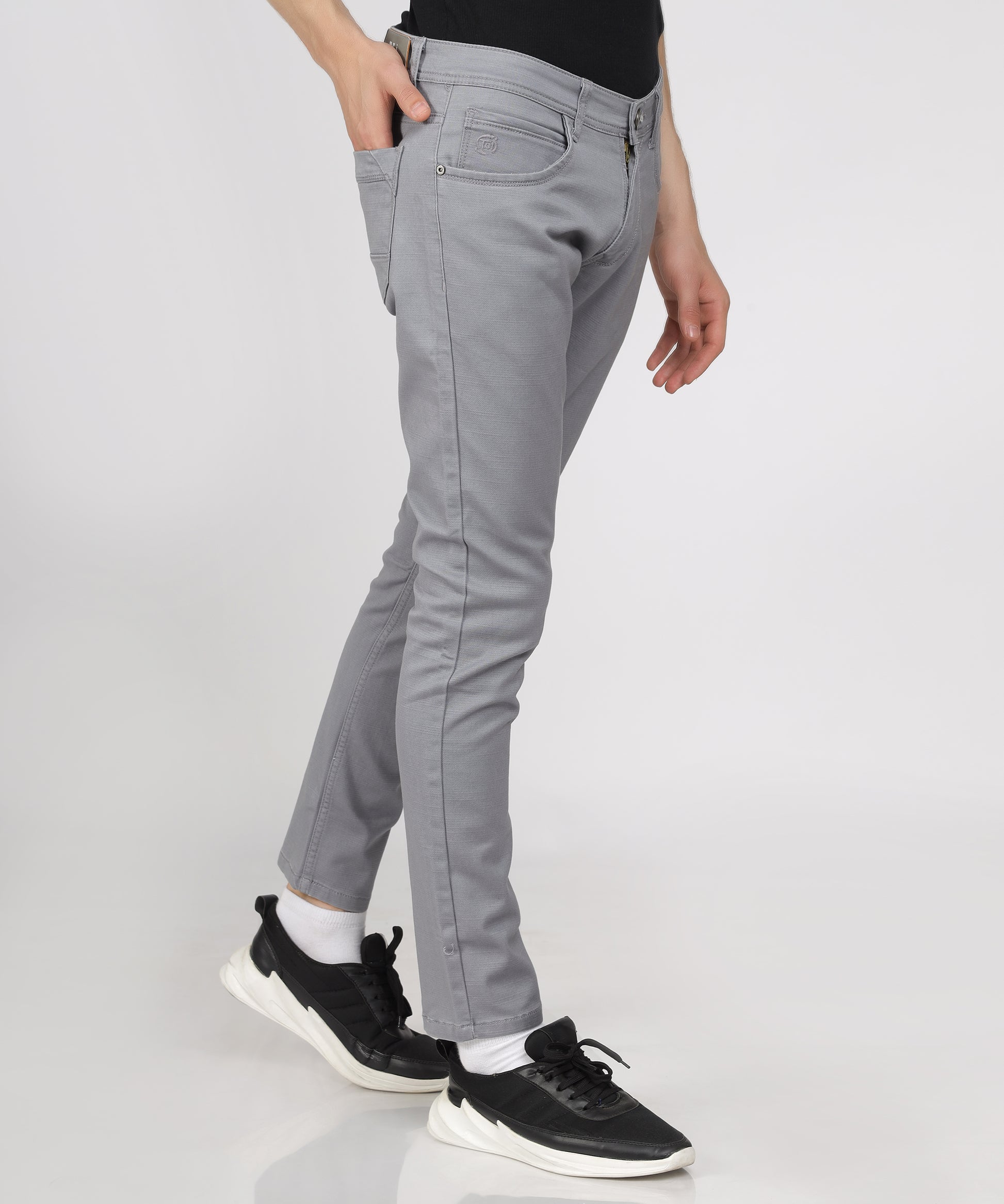 Straight leg design of TCI Men’s Trousers for a classic look.