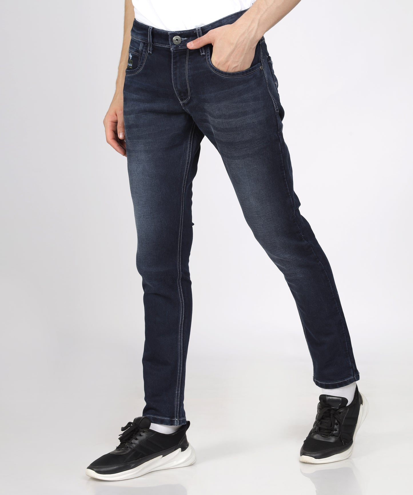 True Colors of India®️ (TCI) Men's Slim Fit Stretchable whiskers jeans for men