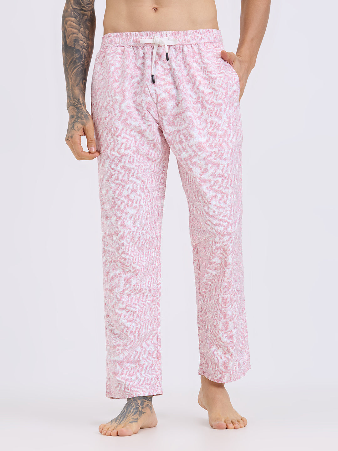 Cefalu Men Pink Pyjamas