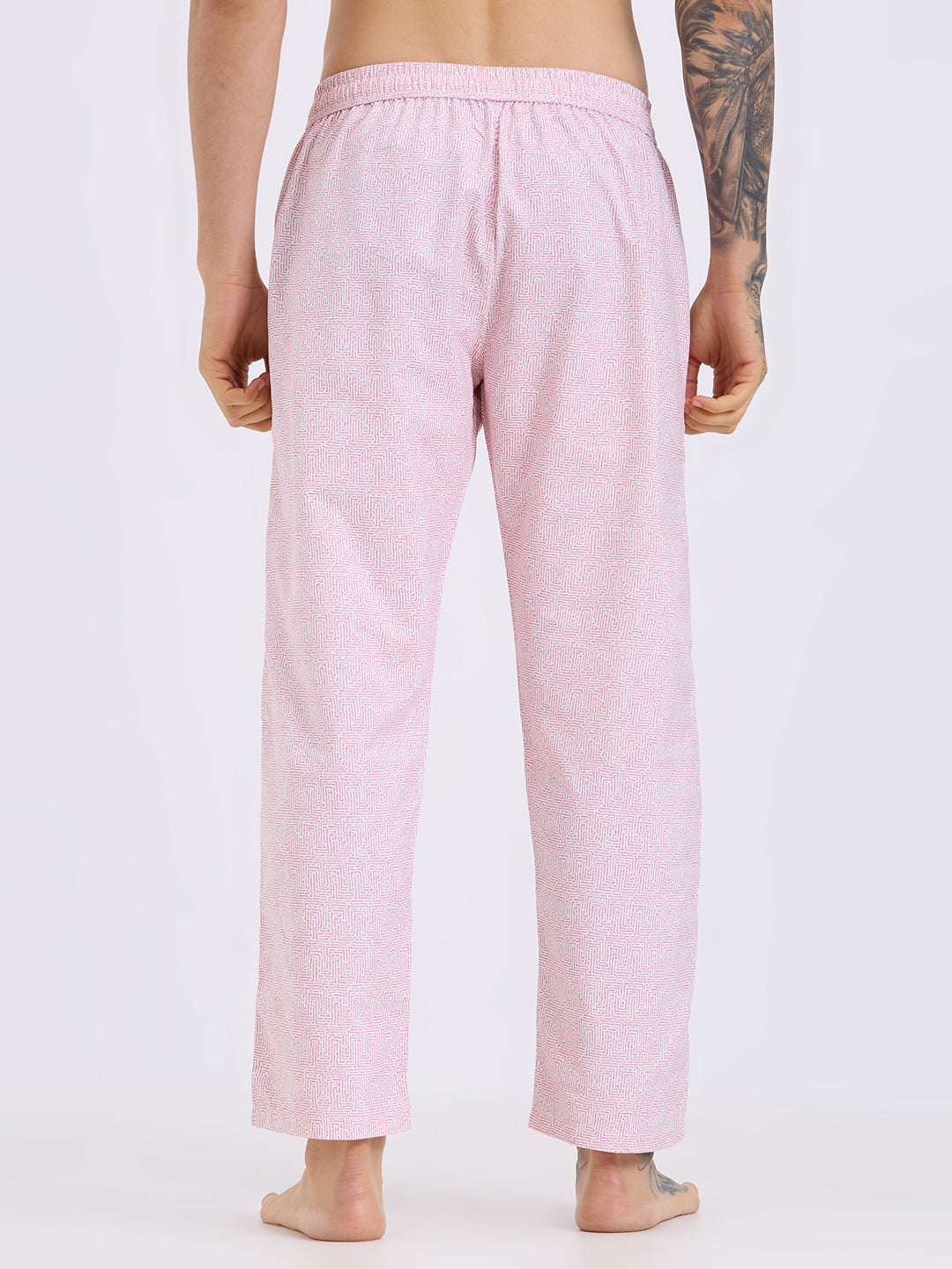 Cefalu Men Pink Pyjamas