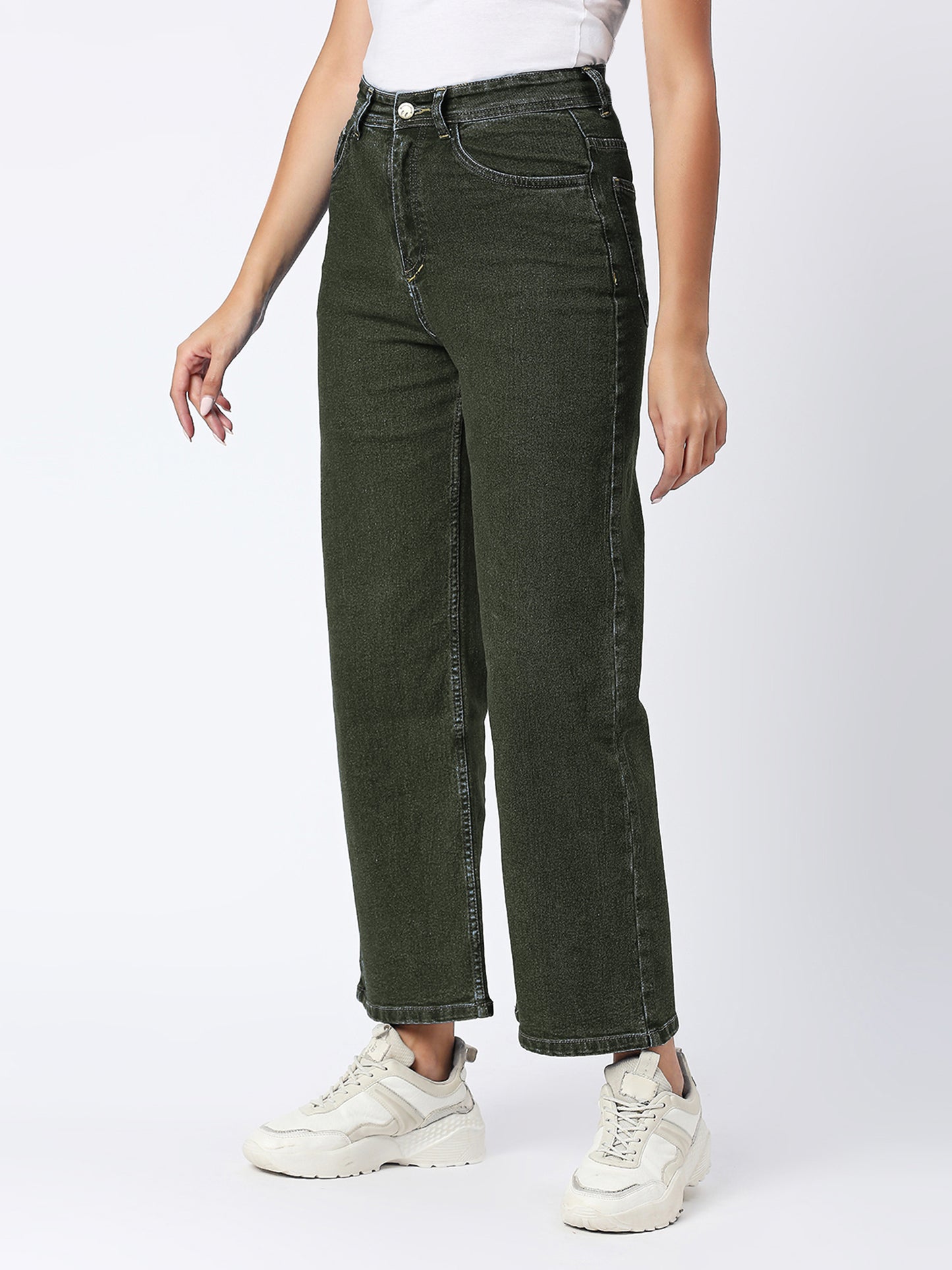 Cefalu®️ Women's High Waist Wide Leg Jeans