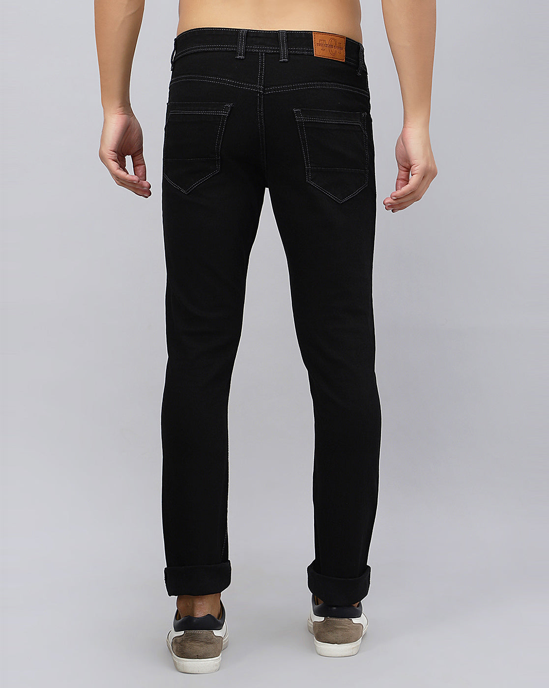 back view of TCI (True Colors of India) Regular Men Black Jeans