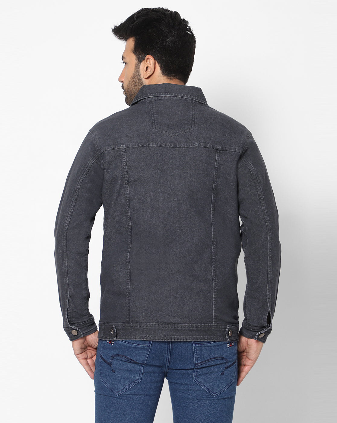 True Colors of India®️ (TCI) Men Dark Gray Cotton Jacket