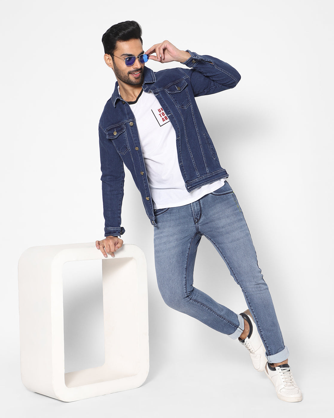 True Colors of India®️ (TCI) Men blue cotton Denim Jacket