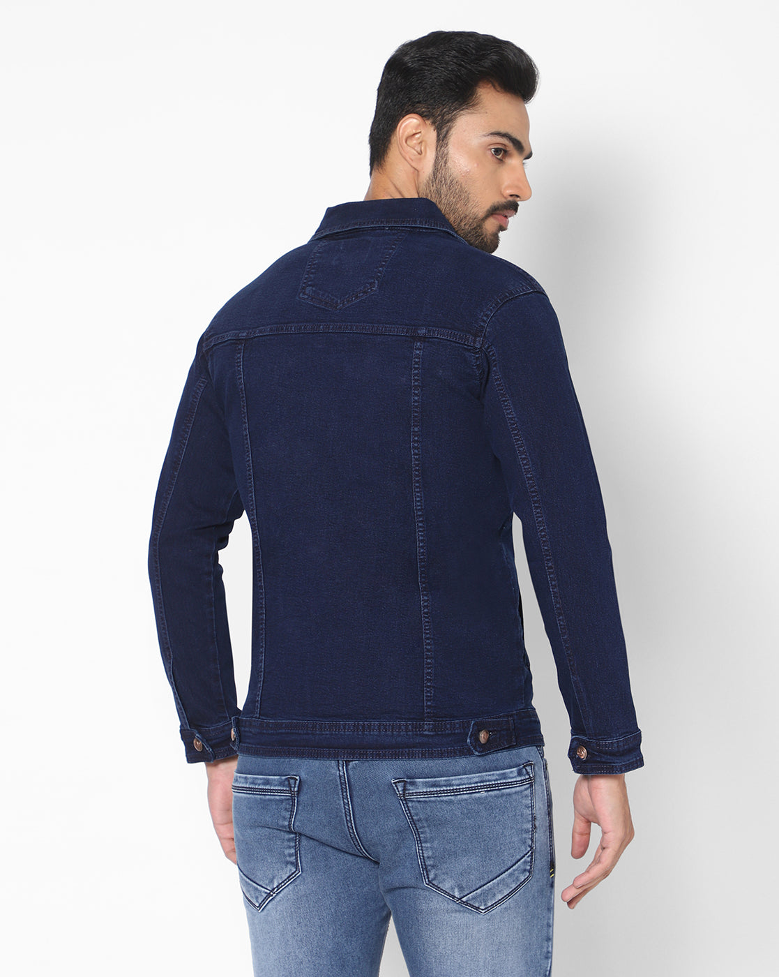 True Colors of India®️ (TCI) Men Ink blue cotton Denim Jacket