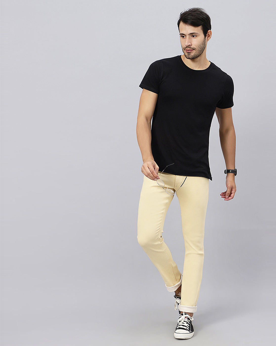 True Colors of India®️ (TCI) Men Beige Slim Fit Jeans