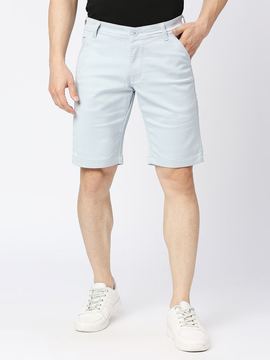 True Colors of India®️ (TCI) Men's Silver Grey Chino Shorts